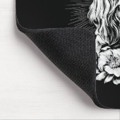 Tattoo Style Lover Saluki Retro Dog Muismat (Hoek)