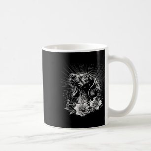 Tattoo Style Lover Teckel Retro Dog Koffiemok