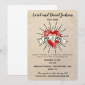 Tattoo Style Post Weddenschap Kaart (Voorkant / Achterkant)