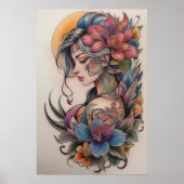 Tattoo style poster (Voorkant)