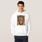 Tattoo Style Red Apple Squeezed by Hand – Love  Hoodie (Voorkant volledig)