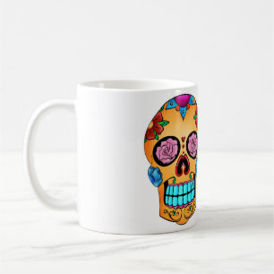 Tattoo Sugar Skull - Dag van de Dood, Mexico Koffiemok