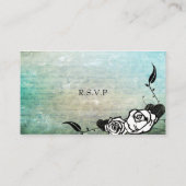 Tattoo Sugar Skull Muerte RSVP-kaarten Informatiekaartje (Achterkant)