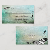 Tattoo Sugar Skull Muerte RSVP-kaarten Informatiekaartje (Voorkant / Achterkant)