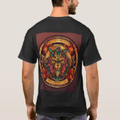 Tattoo T-shirt Katoen Zwart Kleur tattoo T-shirt (Achterkant)