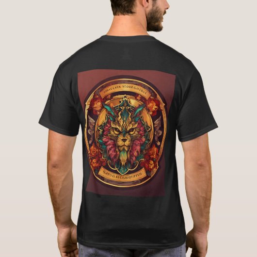 Tattoo T-shirt Katoen Zwart Kleur tattoo T-shirt (Achterkant)