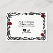 Tattoo Tattoo Pistool Gothic Thorn & Vine Visitekaartje (Achterkant)