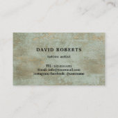 Tattoo Tattoo Pistool  goud & Bronze Visitekaartje (Achterkant)