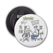 Tattoo Theme Funny Tattooist Button Flesopener (Voorkant)