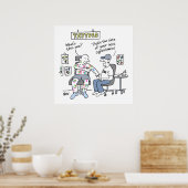 Tattoo Theme Funny Tattooist Poster (Keuken)