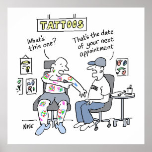 Tattoo Theme Funny Tattooist Poster
