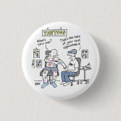 Tattoo Theme Funny Tattooist Ronde Button 3,2 Cm (Voorkant)