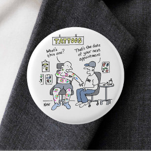 Tattoo Theme Funny Tattooist Ronde Button 3,2 Cm