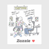 Tattoo Theme Funny Tattooist Sticker (Vel)