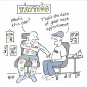 Tattoo Theme Funny Tattooist Sticker (Voorkant)