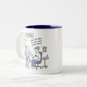 Tattoo Theme Funny Tattooists Tweekleurige Koffiemok (Voorkant links)