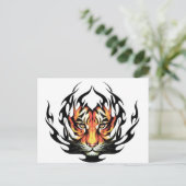 Tattoo Tiger Briefkaart (Staand voorkant)