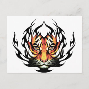 Tattoo Tiger Briefkaart