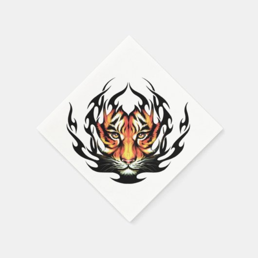 Tattoo Tiger Servetten (Hoek)