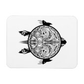 Tattoo Tribale schildpad Magneet (Horizontaal)