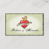 Tattoo Trouwtafel Plaats kaarten Plaatskaartje (Achterkant)