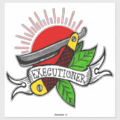 Tattoo van bejaarde leraar sticker (Vel)