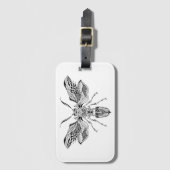 Tattoo van bijen bagagelabel (Voorkant (verticaal))