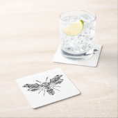 Tattoo van bijen kartonnen onderzetters (Insitu)