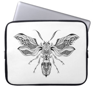 Tattoo van bijen laptop sleeve