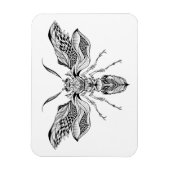 Tattoo van bijen magneet (Verticaal)