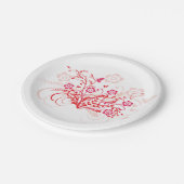 Tattoo van bloemen - Borden van papier Papieren Bordje (Gekanteld)