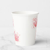 Tattoo van bloemen - papieren bekers (Rechts)