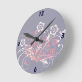 Tattoo van bloemen - ronde klok (Hoek)