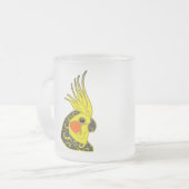 Tattoo van cocaïne-parrot matglas koffiemok (Voorkant links)