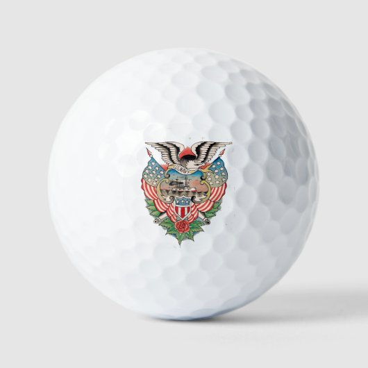 Tattoo van de Amerikaanse marine Golfballen (Voorkant)