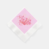 Tattoo van de bloemen - Napkins Servet (Hoek)