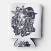 tattoo van de  cichoreilanden blikjeskoeler (Voorkant)