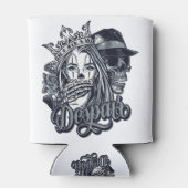 tattoo van de  cichoreilanden blikjeskoeler (Achterkant)