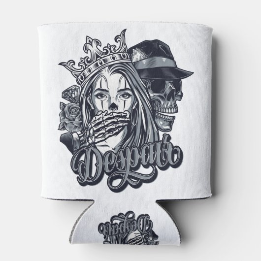 tattoo van de  cichoreilanden blikjeskoeler (Achterkant)