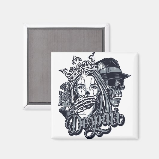 Tattoo van de cichoreilanden magneet (Voorkant / Achterkant)