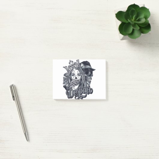 Tattoo van de  cichoreilanden post-it® notes (Kantoor)