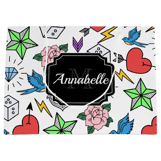 Tattoo van de oude school groot cadeauzakje (Voorkant)