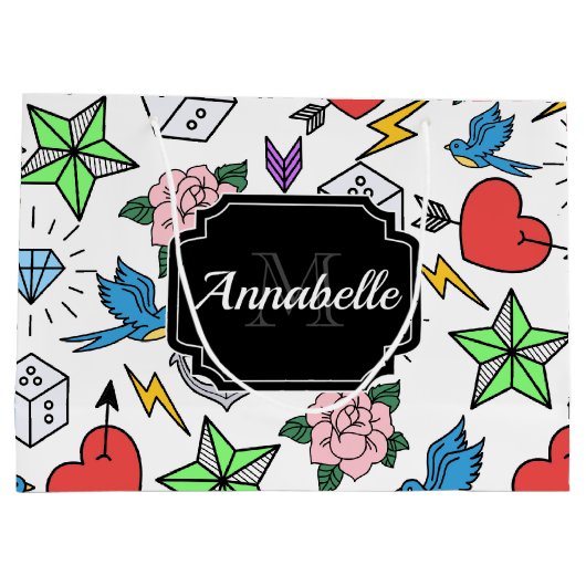 Tattoo van de oude school groot cadeauzakje (Achterkant)