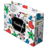 Tattoo van de oude school groot cadeauzakje (Voorkant Gekanteld)