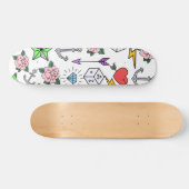 Tattoo van de oude school persoonlijk skateboard (Horizontaal)