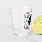 Tattoo van de oude school shot glas (Links)