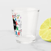Tattoo van de oude school shot glas (Rechts)