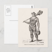 Tattoo van de priester, Marqueseseilanden Briefkaart (Voorkant / Achterkant)