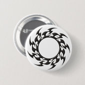 Tattoo van de stamcirkel ronde button 5,7 cm (Voorkant /achterkant)