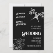 Tattoo van de Zwarte en Witte Krachtige Weddenscha Kaart (Voorkant)